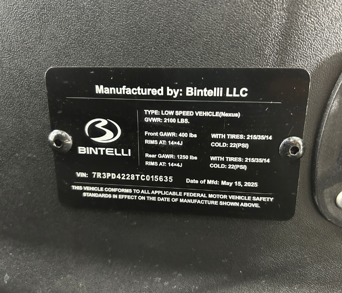 2026 Bintelli Bintelli Nexus 4 Lifted - Charcoal - Image 17