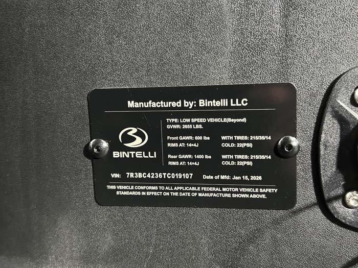 2026 Bintelli Beyond 6 - Black - Image 18